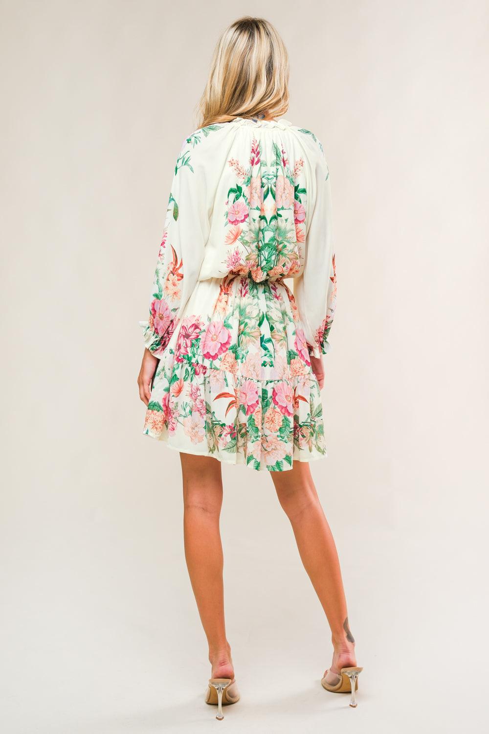 HAPPIEST HERE WOVEN MINI DRESS Flying Tomato