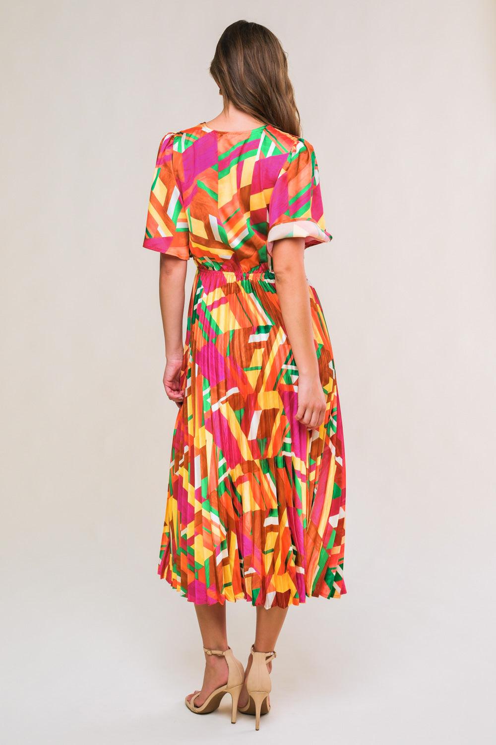 IRRESISTIBLE FUN WOVEN MIDI DRESS Flying Tomato