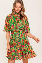 CLEAN AESTHETIC WOVEN MINI DRESS Flying Tomato