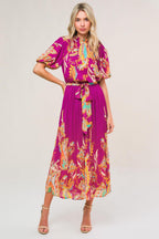 ENCHANTED TO MEET WOVEN MIDI DRESS Flying Tomato