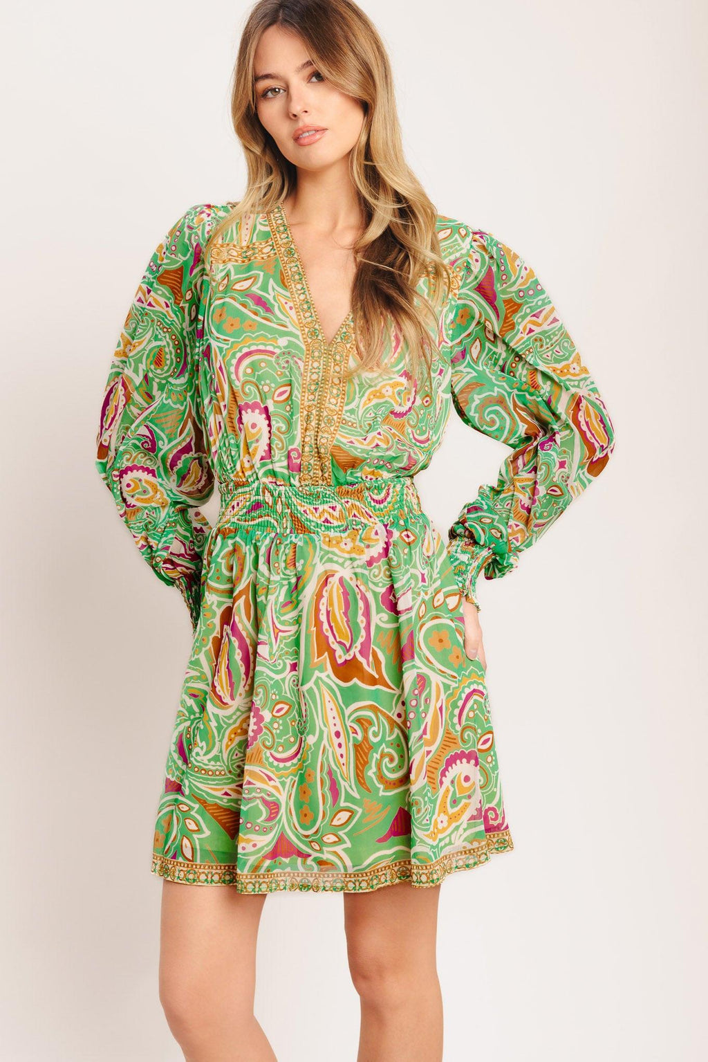 TIME SPENT TOGETHER WOVEN MINI DRESS Flying Tomato