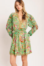 TIME SPENT TOGETHER WOVEN MINI DRESS Flying Tomato