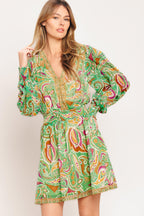 TIME SPENT TOGETHER WOVEN MINI DRESS Flying Tomato