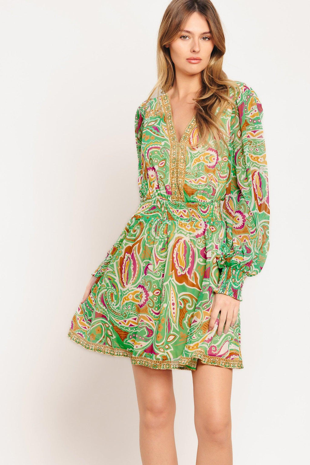 TIME SPENT TOGETHER WOVEN MINI DRESS Flying Tomato