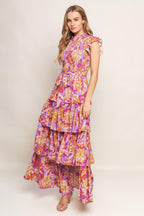 GETTING STARTED WOVEN MIDI DRESS Flying Tomato