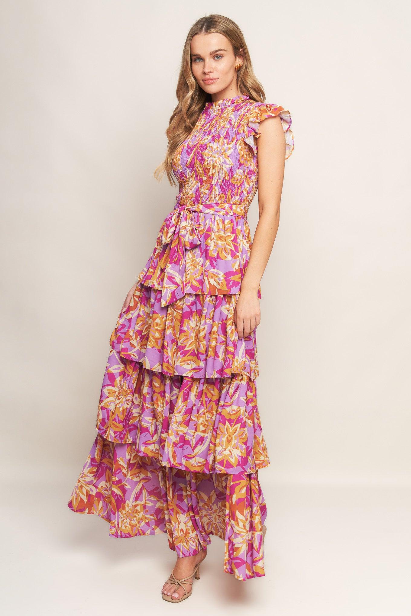 GETTING STARTED WOVEN MIDI DRESS Flying Tomato