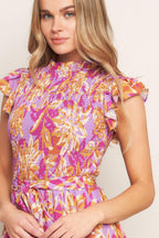 GETTING STARTED WOVEN MIDI DRESS Flying Tomato