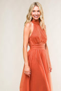 EVERY NOW AND THEN MESH MIDI DRESS Flying Tomato