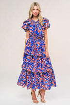 BACK TO FUN WOVEN MIDI DRESS Flying Tomato
