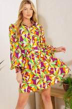 WORLD IS YOUR OYSTER WOVEN MINI DRESS Flying Tomato