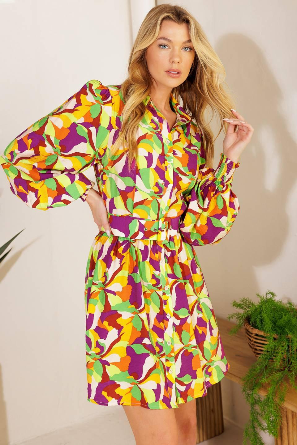 WORLD IS YOUR OYSTER WOVEN MINI DRESS Flying Tomato