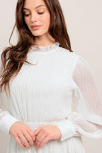 FOREVER WAITING WOVEN MIDI DRESS Flying Tomato