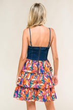 LACED IN LOVE WOVEN MINI DRESS Flying Tomato