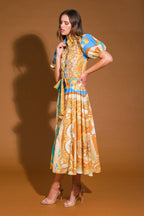UNBELIEVABLY LOVELY WOVEN MIDI DRESS Flying Tomato