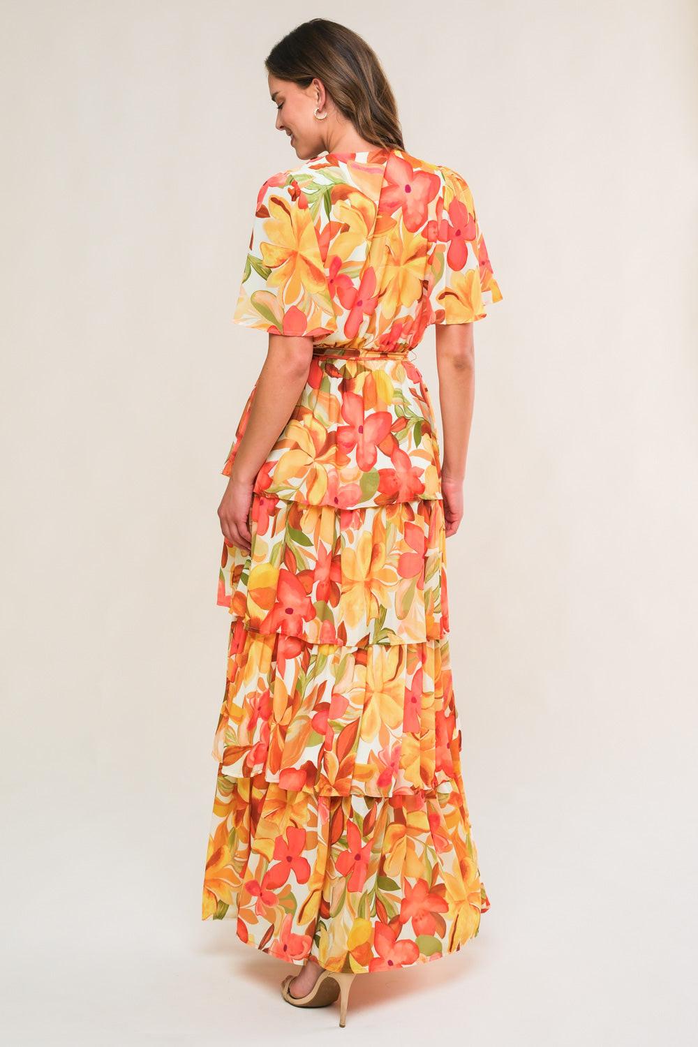 CONSISTENTLY CONFIDENT WOVEN MIDI DRESS Flying Tomato