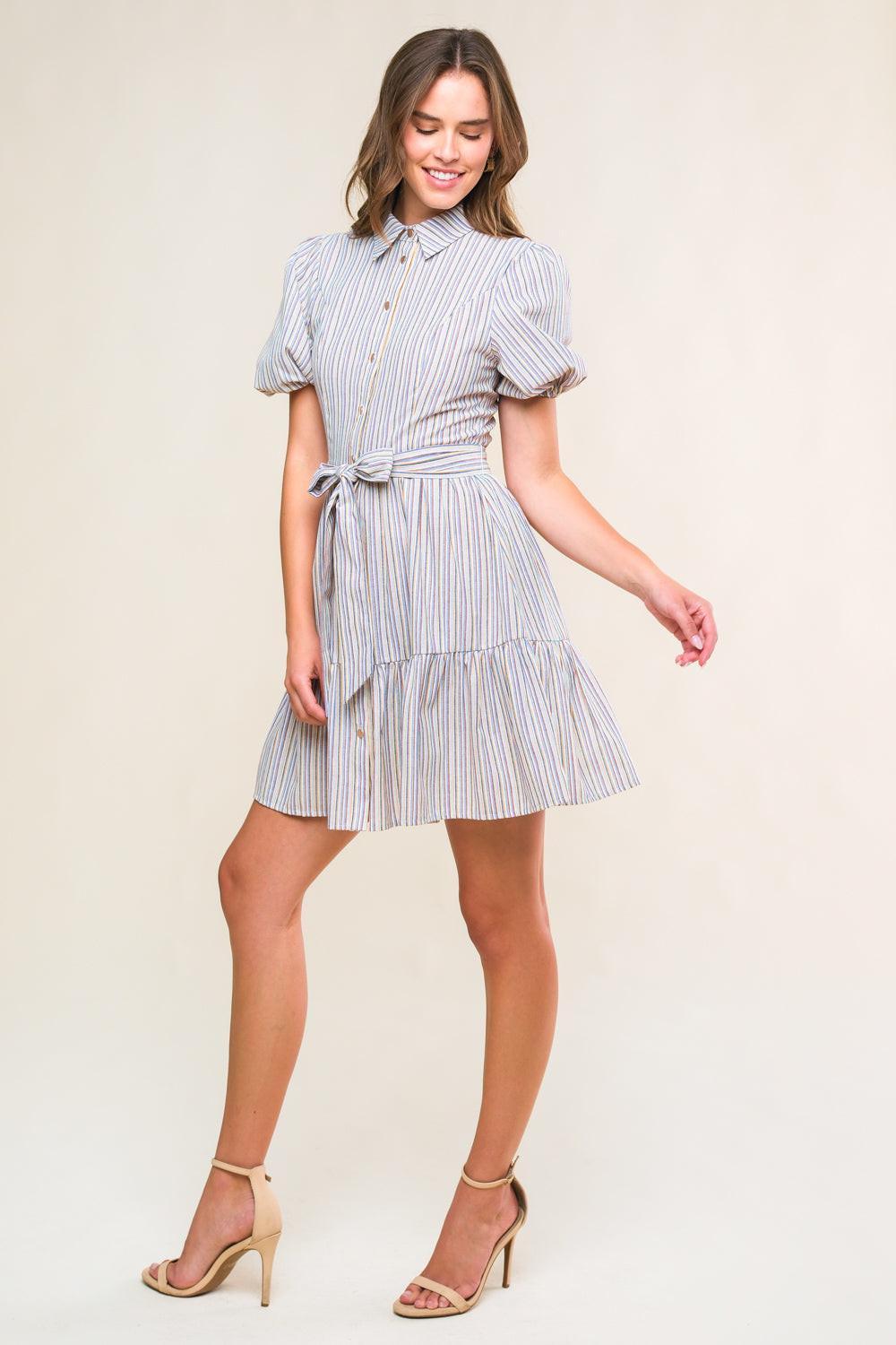ADORABLE PRESENCE WOVEN MINI DRESS Flying Tomato