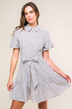 ADORABLE PRESENCE WOVEN MINI DRESS Flying Tomato
