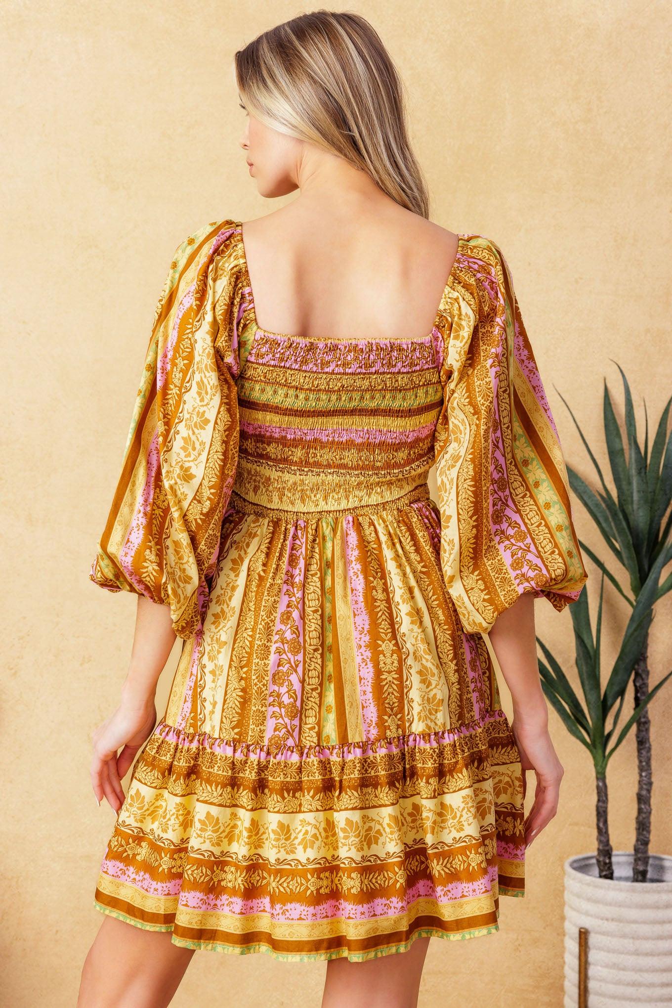 ALL MY PRIDE WOVEN MINI DRESS Flying Tomato