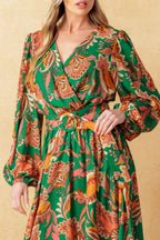 SUNNYSIDE FLORALS WOVEN MIDI DRESS Flying Tomato