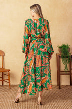SUNNYSIDE FLORALS WOVEN MIDI DRESS Flying Tomato