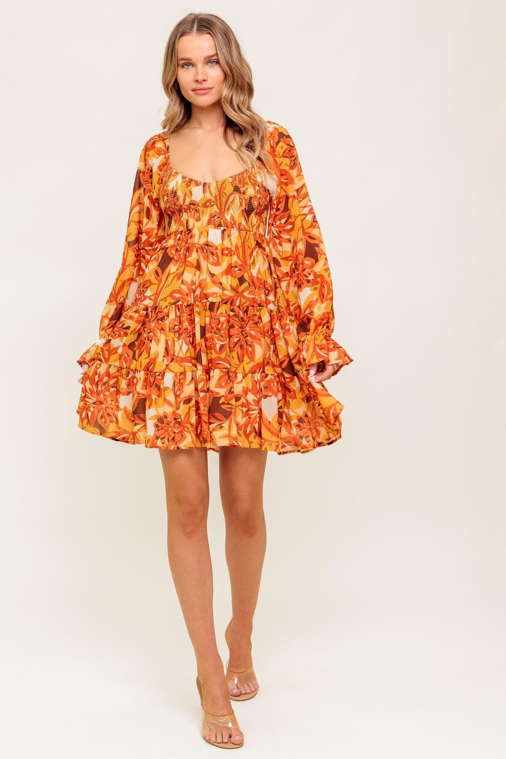 STYLISH CERTAINTY WOVEN MINI DRESS Flying Tomato