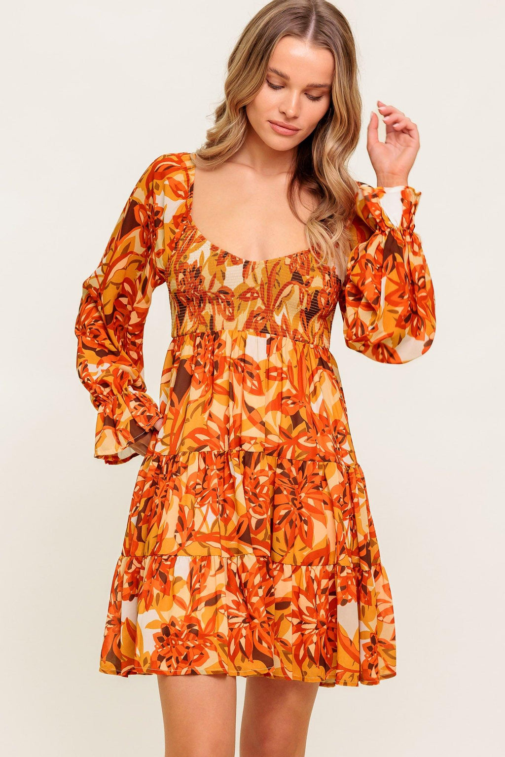 STYLISH CERTAINTY WOVEN MINI DRESS Flying Tomato