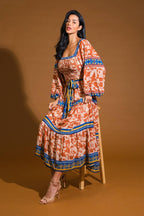 BITTER SWEET WOVEN MIDI DRESS Flying Tomato
