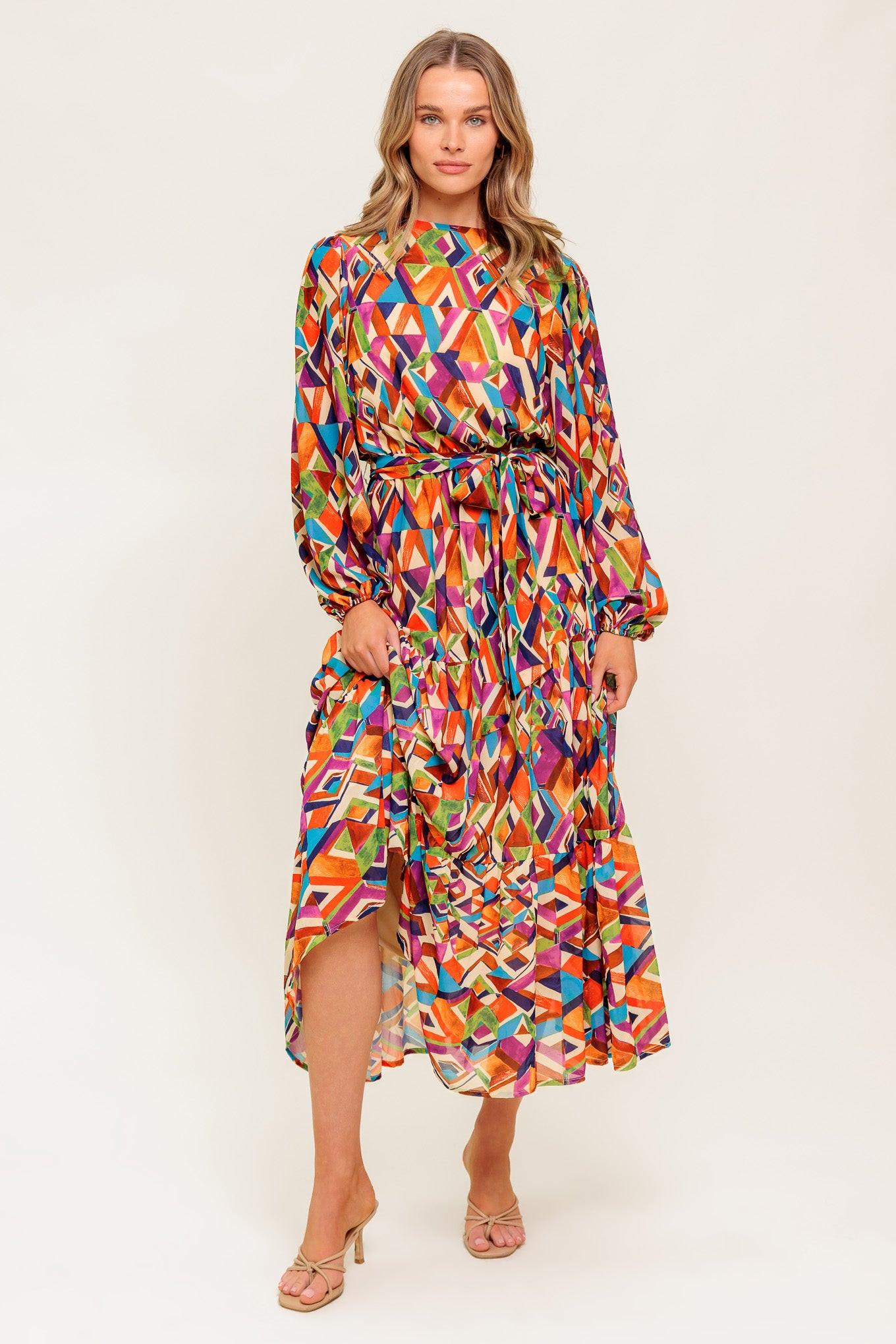 YOUR SWEETIE WOVEN MIDI DRESS Flying Tomato