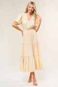 WITH THE GIRLS WOVEN MIDI DRESS Flying Tomato