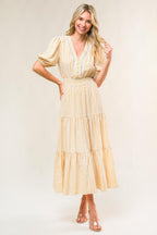 WITH THE GIRLS WOVEN MIDI DRESS Flying Tomato