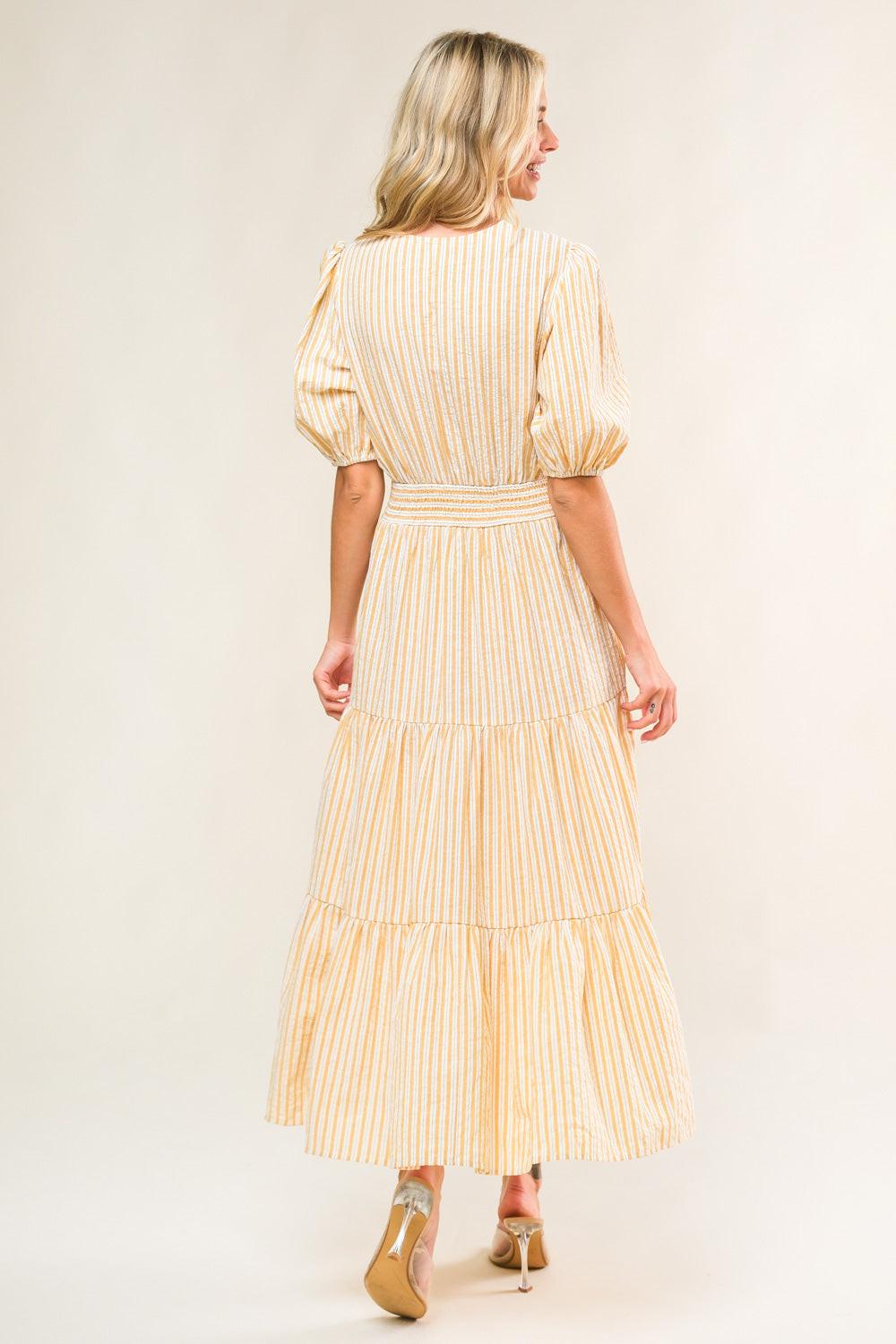 WITH THE GIRLS WOVEN MIDI DRESS Flying Tomato