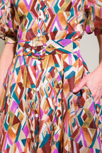 GARDEN HARMONY WOVEN MIDI DRESS Flying Tomato