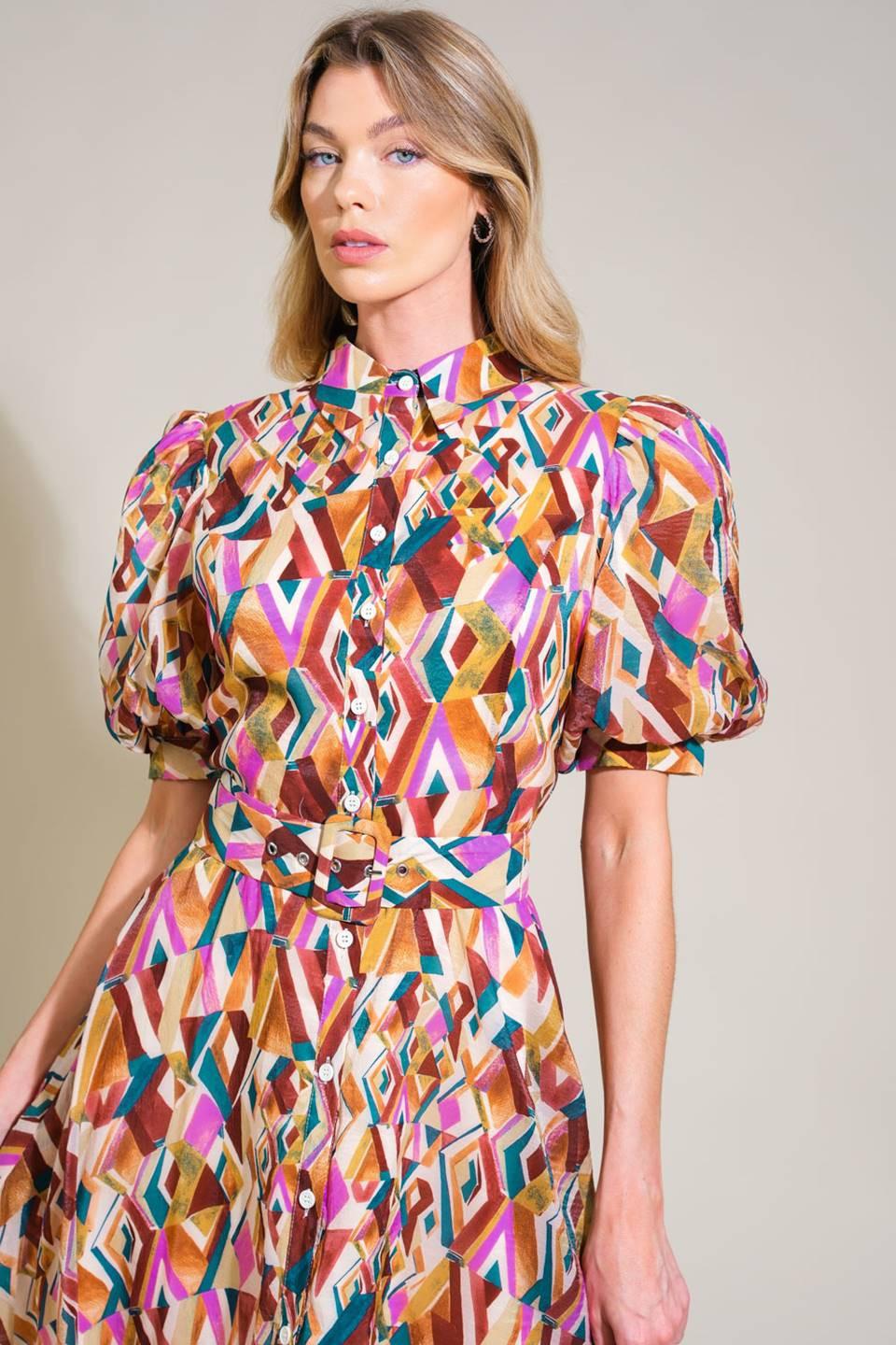 GARDEN HARMONY WOVEN MIDI DRESS Flying Tomato
