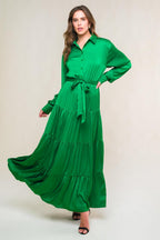 CHIC INTENT BRIGHT WOVEN MIDI DRESS Flying Tomato
