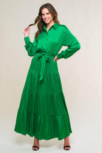 CHIC INTENT BRIGHT WOVEN MIDI DRESS Flying Tomato