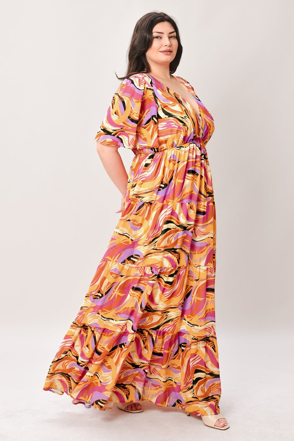 REFRESHING VIBE WOVEN MAXI DRESS Flying Tomato