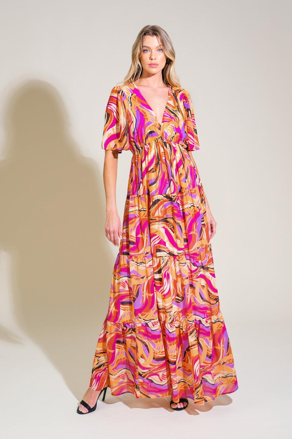 REFRESHING VIBE WOVEN MAXI DRESS Flying Tomato