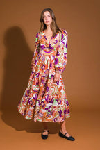 BLOSSOM BEAUTY WOVEN MIDI DRESS Flying Tomato