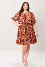 FLORA HARMONY WOVEN MINI DRESS Flying Tomato
