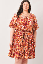 FLORA HARMONY WOVEN MINI DRESS Flying Tomato