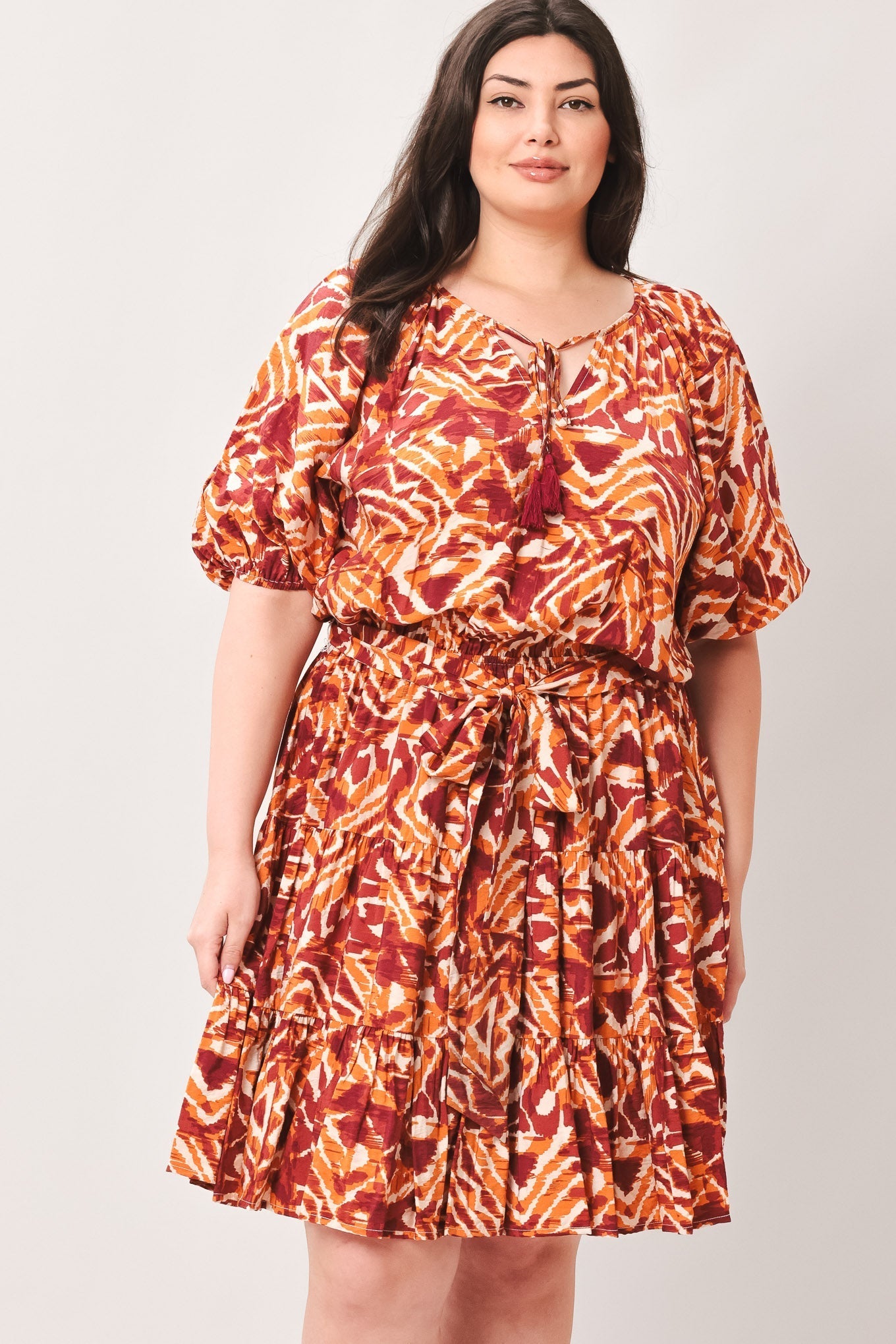 FLORA HARMONY WOVEN MINI DRESS Flying Tomato