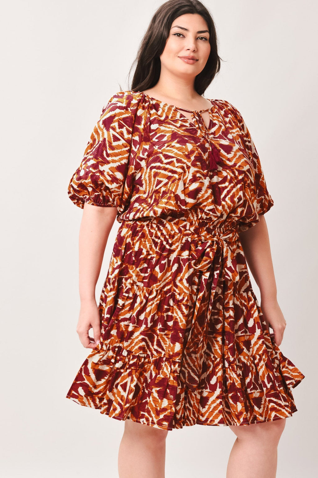 FLORA HARMONY WOVEN MINI DRESS Flying Tomato