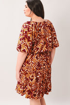 FLORA HARMONY WOVEN MINI DRESS Flying Tomato