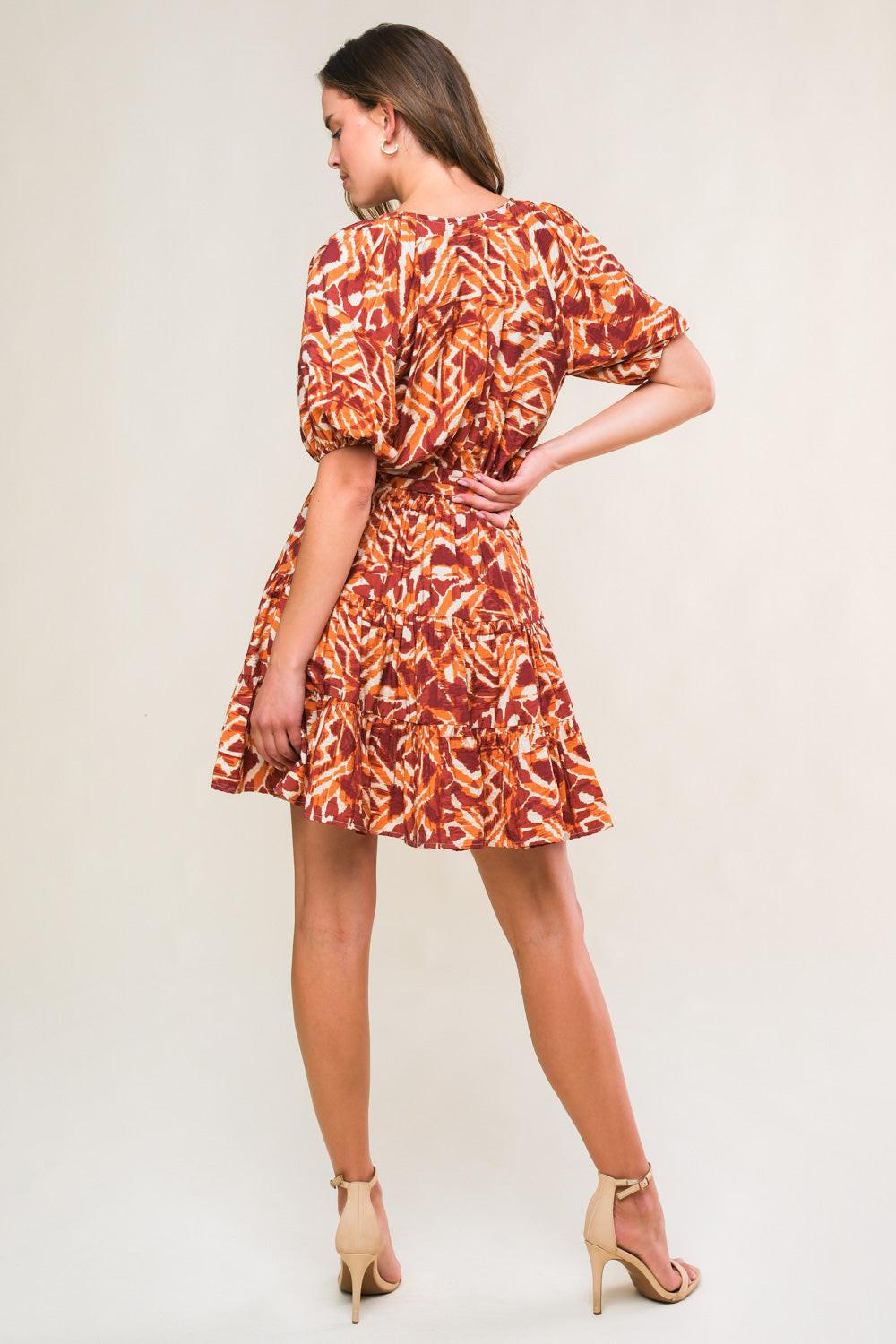 FLORA HARMONY WOVEN MINI DRESS Flying Tomato