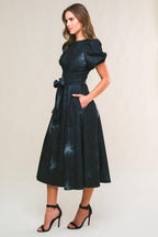 GARDEN GRACE TWILL MIDI DRESS Flying Tomato