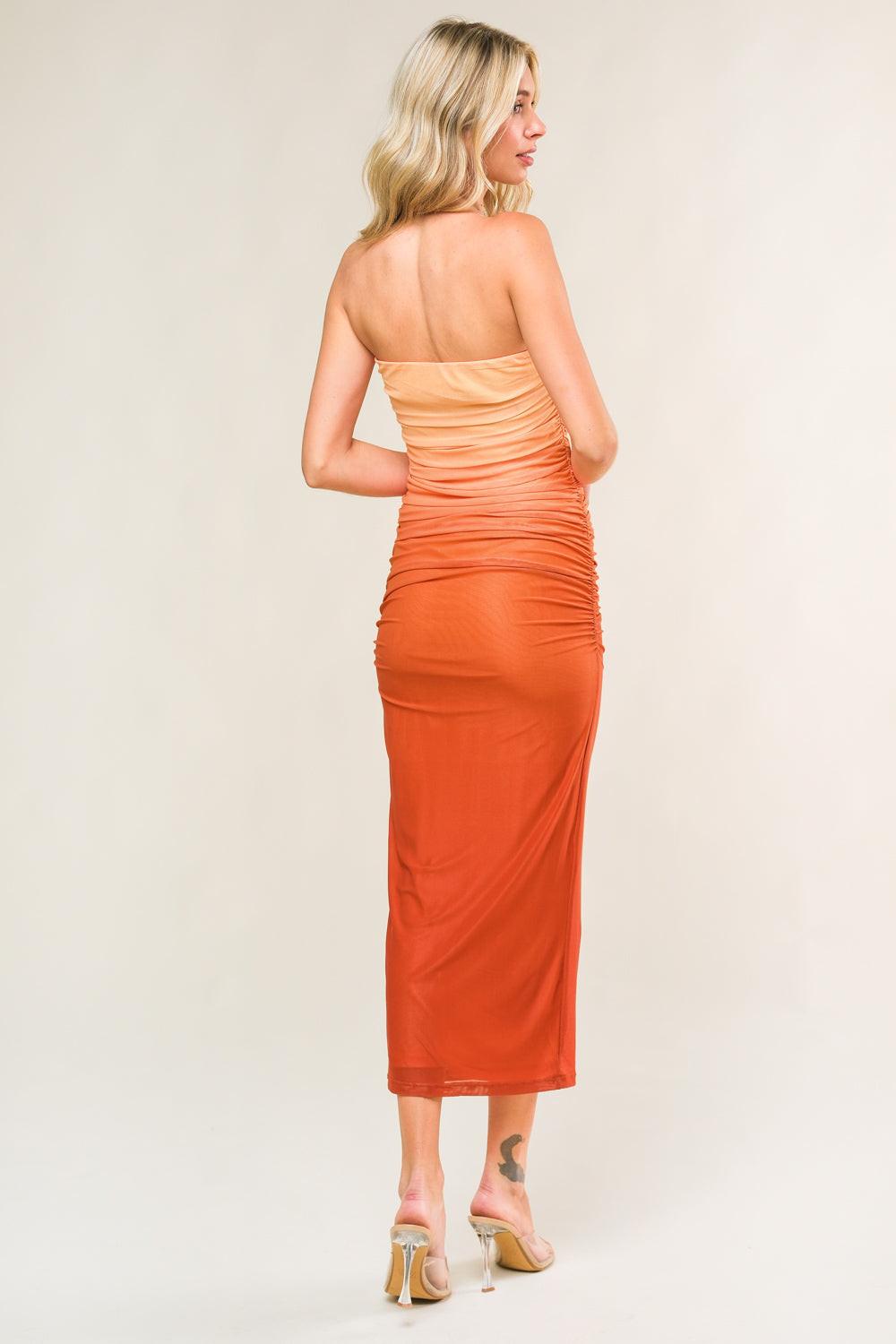 NOT YOUR AVERAGE MESH MIDI DRESS Flying Tomato
