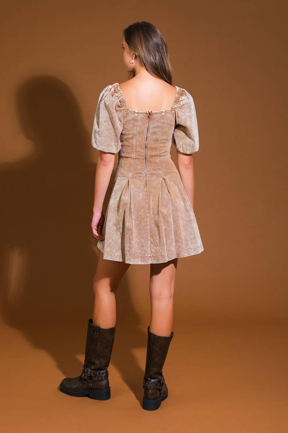URBAN SOPHISTICATION TWILL MINI DRESS Flying Tomato