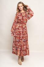 FOREST PARK WOVEN MIDI DRESS Flying Tomato