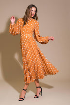 MOMENT MAKER WOVEN MIDI DRESS Flying Tomato