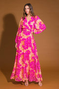 CUNNINGHAM FLORALS WOVEN MAXI DRESS Flying Tomato